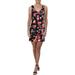 French Connection Womens Bella Lula Floral V-Neck Mini Dress