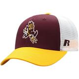 Men's Russell Athletic Maroon/White Arizona State Sun Devils Steadfast Snapback Adjustable Hat - OSFA