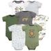 Hudson Baby Unisex Baby Cotton Bodysuits, Safari Life, 6-9 Months