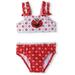 Seasame Street Baby Girl Ruffle Trim Bikini Swimsuit