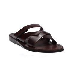 Philip - Leather Woven Strap Sandal - Mens Sandals