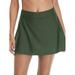 Anfilia Women's Swim Skirt High Waisted Bikini Bottom With Brief