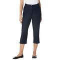 Woman Within Women's Plus Size Freedom Waist Chino Capri