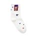 Winnereco Fashion Sky Printed Cotton Socks Women Pile Heap Calf Length Socks (White)