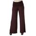 24seven Comfort Apparel Womens Fold Over Elastic Waist Palazzo Pants, R011517, Made in USA