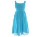 iEFiEL Kids Girls Pleated Chiffon Flower Girl Dress Princess Pageant Wedding Bridesmaid Birthday Party Dress