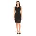 Calvin Klein Women's Sleeveless Seamed Sheath Dress, Black, 10
