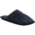 Gold Toe Menâ€™s Corduroy Scuff Slippers with Sherpa Collar and Lining, Memory Foam Insole, Warm Comfortable Plush Slip-On Mule Slides for Home