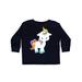 Inktastic Cute Little Unicorn, Unicorn With Rainbow Tail Toddler Long Sleeve T-Shirt Female