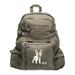 French Bulldog And His Bowl Heavyweight Canvas Backpack Bag