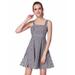 Ever-Pretty Women's Vintage Square Neck Plaid Short Holloween Party Summer Casual Dresses for Women 5990 US 6