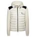 Moncler Lined Panelled Sweater In Ivory