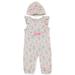 Rene Rofe Baby Girls' 2-Piece Floral Romper & Hat Set Outfit (Newborn)