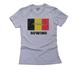 Belgium Olympic - Rowing - Flag - Silhouette Women's Cotton Grey T-Shirt