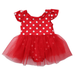 Toddler Baby Girl Polka Dot Print Sleeveless Tutu Romper Dress Ballet Sundress