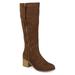 Journey & Crew Womens Wide Calf Faux Fur Boot