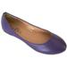 Shoes 18 Womens Ballerina Ballet Flat Shoes Solids & Leopards (9, Purple PU 8600)