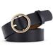 Kiapeise Women Belt Classic Fashion Solid Genuine Leather Waistband Wide Belt Strap Belts
