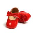 Poseca Infant Baby Girls Shoes Mary Jane Flats Bownot Soft Leather No-Slip Toddler First Walker Princess Dress Shoes Baby Moccasins Girls Shoes