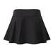 Fymall Women Solid Ruffle Athletic Quick Dry Workout Tennis Short Skirt with Briefs
