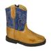 smoky mountain toddler-boys' blue autry western boot square toe - 3645t