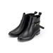 Rotosw Women's PVC Rain Boots for Muck Mud Outdoor Fashion Block Heels Shoes Waterproof Block Heel Solid Color Booties