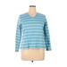 Pre-Owned Lands' End Women's Size 14 Petite Long Sleeve T-Shirt