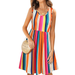 Styleword Womens Summer Casual T Shirt Dresses Beach Cover up Floral Pleated Tank Dress