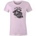 9 Crowns Tees In Loving Memory of When I Cared Sarcastic Memorial Graphic Tee (Juniors Pink, Large)