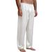 Xiaoluokaixin Men's Satin Pajama Long Pants Long PJ Bottoms Sleepwear Trousers