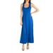 24/7 Comfort Apparel Women's Slim Fit A Line Sleeveless Maxi Dress