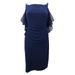 Lauren Ralph Lauren Women's Jersey Embellished Strap Dress (2, Indigo Blue)