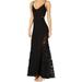 Women's Gown Petite V-Neck Floral Lace 12P