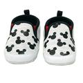Disney Mickey Mouse Black Infant Prewalker Soft Sole Slip-on Shoes - Size 3-6 Months