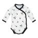 Long Sleeve Side Snap Bodysuit - Panda Print