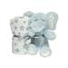 Cookies Zak & Zoey Baby Boys' 3 Piece Gift Set With Plush Stuffed Animal, Canvas Storage Basket, And Plush Blanket
