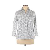 Pre-Owned Lands' End Women's Size 14 3/4 Sleeve Blouse