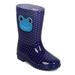 New Kids EF70 Polka Dot Jelly Round Toe Pull On Rain Boot Size 11 - 4