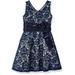 Bonnie Jean Toddler Girls' Lace Party Dress, Sequin Navy, 4T
