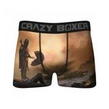 Star Wars The Mandalorian Meets The Child Scene Crazy Boxer Briefs-Medium (32-34)