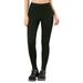 Allegra K Junior's Leggings Solid Elastic Waistband Stirrup Pants