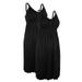 iLoveSIA Women's Maternity Sleeveless Nightgown Breastfeeding Nursing Pregnant Sleepwear Dress with Build-In Bra 2 Pack, Black/Black, S
