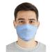 Fabric Face Mask Washable with Carbon Filter PM2.5 - Reusable Cloth Face Mask - Self Plaid Blue [Single Pack]