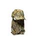 Realtree Hunting Structured Baseball Style Hat with Facemask, Edge Camo, Adult