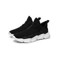 Men Breathable Sports Running Shoes Solid Color Athletic Jogging Tennis Sneakers