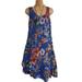 Plus Size Women Summer Beach Dress V Neck Tunic Dress Loose Casual Sleeveless Strap Boho Sundress S-5XL ï¼ˆThe Size is a litte small, please choose two size larger size than yoursï¼‰