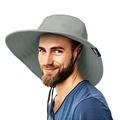 Flyingstar Sun Hats for Men Wide Brim Boonie Fishing Hat for Safari Hiking