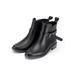 LUXUR Women's PVC Rain Boots for Muck Mud Outdoor Fashion Block Heels Shoes Waterproof Block Heel Solid Color Booties