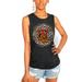 Tuskegee Golden Tigers Women's Call the Shots Leopard Tank Top - Charcoal