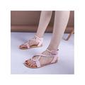 Lacyhop Womens Summer Flip Flops Sandal Cross Flat Ankle Strap Casual Shoes Size